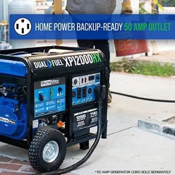DuroMax XP12000HX Dual Fuel Generator - 12000 Watt Power