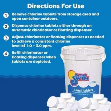 In The Swim Stabilized Chlorine Tablets - 10 lbs for Pool Care