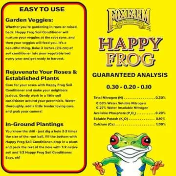 FoxFarm Happy Frog Soil Conditioner, 1.5cu ft - Contains Mycorrhizae and Humic Acids - Increases Root Efficiency and Micronutrient Uptake, Use on All New Plantings