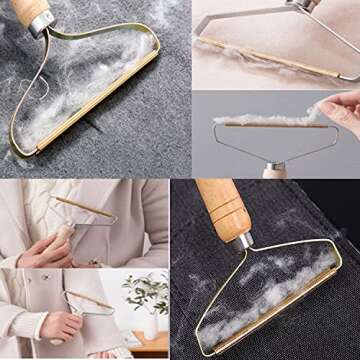 MAITING 2 Pack Portable Lint Remover, Pet Hair Remover, Clothes Fuzz Shaver, Reusable Double Sided Lint Remover for Removing Lint, Pet Hair, Dust in Clothes and Furniture