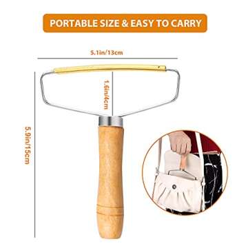 MAITING 2 Pack Portable Lint Remover, Pet Hair Remover, Clothes Fuzz Shaver, Reusable Double Sided Lint Remover for Removing Lint, Pet Hair, Dust in Clothes and Furniture
