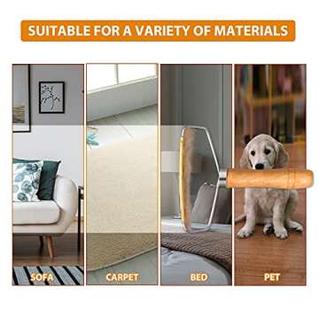 MAITING 2 Pack Portable Lint Remover, Pet Hair Remover, Clothes Fuzz Shaver, Reusable Double Sided Lint Remover for Removing Lint, Pet Hair, Dust in Clothes and Furniture