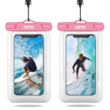 JOTO 2 Pack Floating Waterproof Phone Pouch for Aquatic Adventures