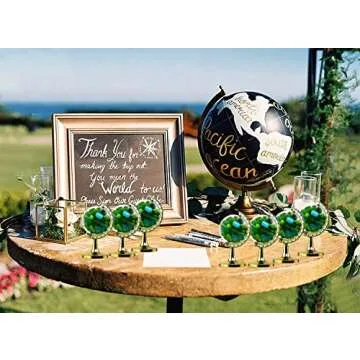 24 Fillable Mini Gold Globe Party Favors for Events
