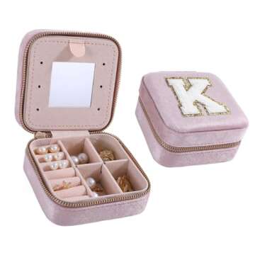 HKDSGF Gifts for Women Girls - Small Jewelry Case Jewelry Organizer Jewelry Box Birthday Gifts Women...