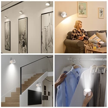 Battery Operated Wall Light with 360° Adjustable Design