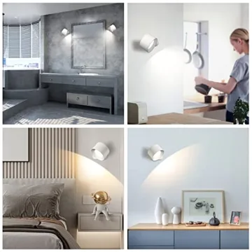 Battery Operated Wall Light with 360° Adjustable Design
