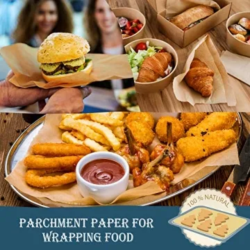 Hiware Non-Stick Parchment Paper - 200 Sheets