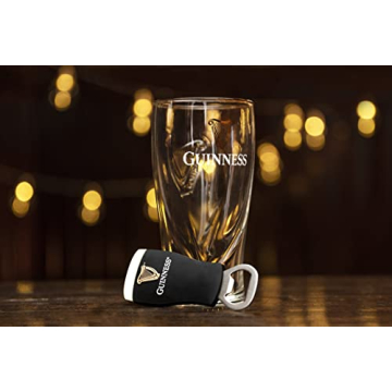 Guinness Embossed Glass & Magnet Bottle Opener