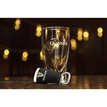 Guinness Embossed Glass & Magnet Bottle Opener