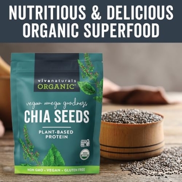 Viva Naturals Organic Chia Seeds - Superfood for Health