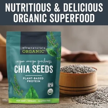 Viva Naturals Organic Chia Seeds - Superfood for Health