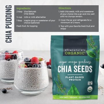 Viva Naturals Organic Chia Seeds - Superfood for Health