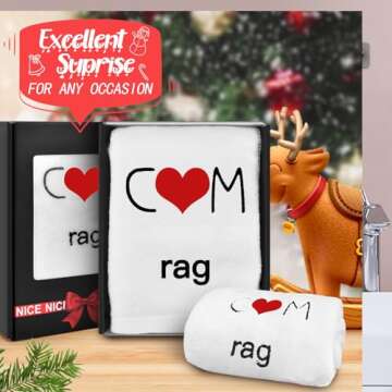 Valentines Day Gifts for Him,Birthday Gifts for Men, Gifts for Him Boyfriend Husband Couple Fiance,Mens Gifts Ideas Romantic Bath Towels Funny Gifts for Anniversary Wedding Christmas Stocking Stuffers