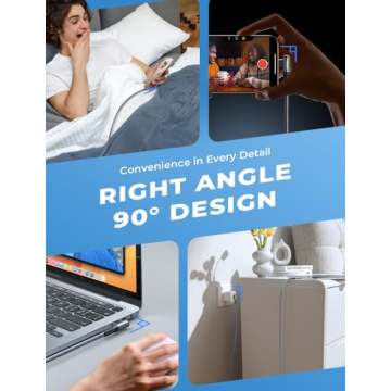 AINOPE 240W USB C Cable Right Angle 10FT Fast Charger