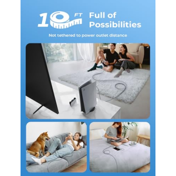 AINOPE 240W USB C Cable Right Angle 10FT Fast Charger