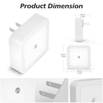 Sujeet Red Night Light 4-Pack for Kids and Adults