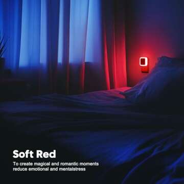 Sujeet Red Night Light 4-Pack for Kids and Adults