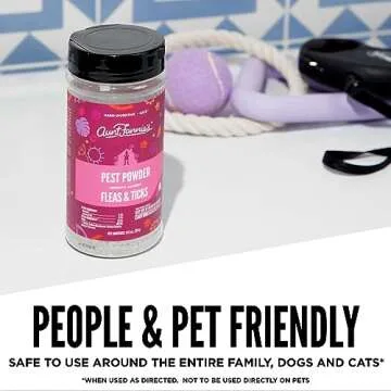 Aunt Fannie's Pest Powder, Effective Against Fleas & Ticks, Multi Surface Use for Pests, 11.5 oz (Single)