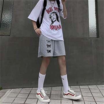 Yuemengxuan Women Girl Casual Summer Shorts Sports Athletic Sweat Shorts Tracksuit Workout Y2k Shorts with Pockets