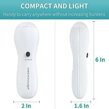 Uniclife Mini Penguin Massager Portable Handheld White Vibrator Wand for Face Neck Shoulder Back Arm Leg Relief and Recovery, Battery Operated (Not Included)