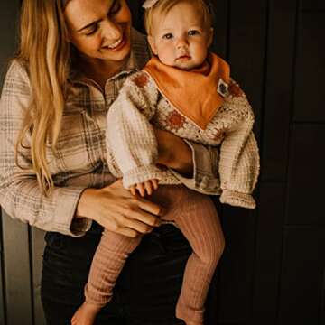 Parker Baby Bandana Drool Bibs 8 Pack Baby Bibs for Girls - "Vail Set"