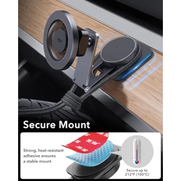 ESR Magnetic Car Mount for Tesla - Sleek, Secure & Convenient