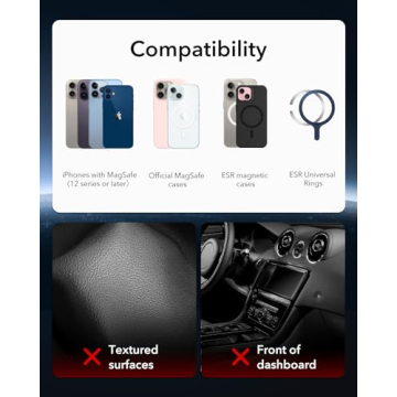 ESR Magnetic Car Mount for Tesla - Sleek, Secure & Convenient