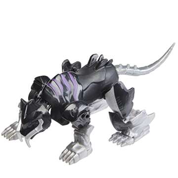Marvel Mech Strike Mechasaurs, 4-Inch Black Panther with Sabre Claw Action Figures, Super Hero Toys for Kids Ages 4 and Up