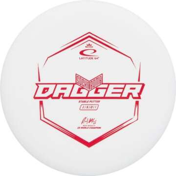 Mint Discs Latitude 64 Limited Edition Ricky Wysocki Sockibomb Royal Sense Dagger Putter Golf Disc, ...