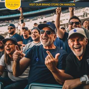 Oli and Alex Blue Star Iron On Patches - 5 Pcs