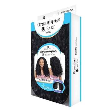 Organique Mastermix Synthetic Hair U Part Wig - Exotic Deep (1 Jet Black)
