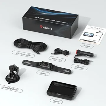 eRapta 4.3'' HD Backup Camera Kit for Cars and Trucks