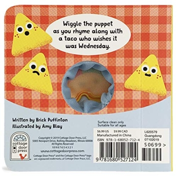 Taco Tuesday Finger Puppet Board Book for Little Taco Lovers, Ages 1-4 (Finger Puppet Book)
