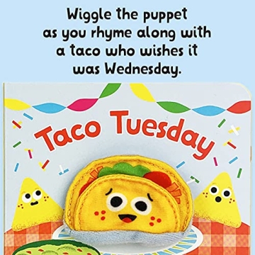 Taco Tuesday Finger Puppet Board Book for Little Taco Lovers, Ages 1-4 (Finger Puppet Book)