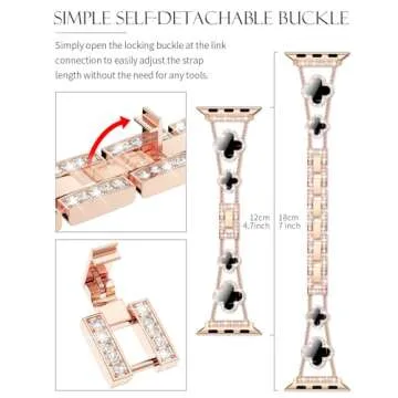 CTYBB Bling Diamond Band for Apple Watch - Elegant & Cute