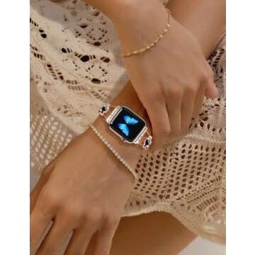 CTYBB Bling Diamond Band for Apple Watch - Elegant & Cute