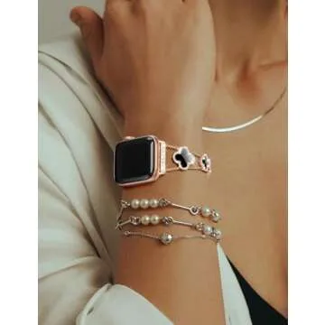 CTYBB Bling Diamond Band for Apple Watch - Elegant & Cute