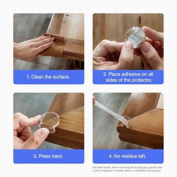 Clear Corner Protectors for Baby Proofing Your Home