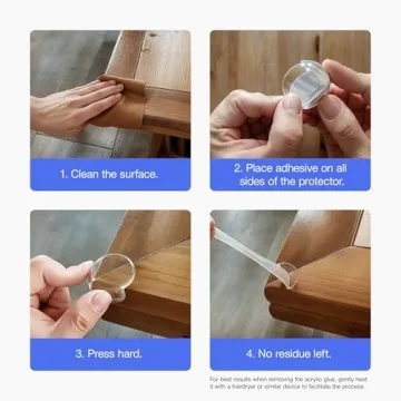 Clear Corner Protectors for Baby Proofing Your Home