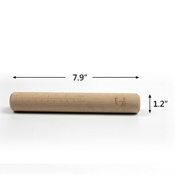 Solid Wood Non-Stick Eco-Friendly Rolling Pin for Baking