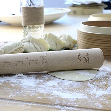 Solid Wood Non-Stick Eco-Friendly Rolling Pin for Baking