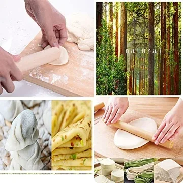 Solid Wood Non-Stick Eco-Friendly Rolling Pin for Baking