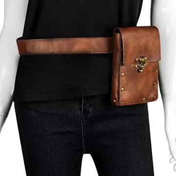Belt Pouch Purse Renaissance Costume Accessories LARP Cosplay Waist Bag Fanny Pack Hiking Festival C...