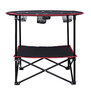 LEADALLWAY Portable Camping Table with Carrying Bag