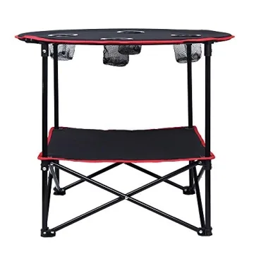 LEADALLWAY Portable Camping Table with Carrying Bag