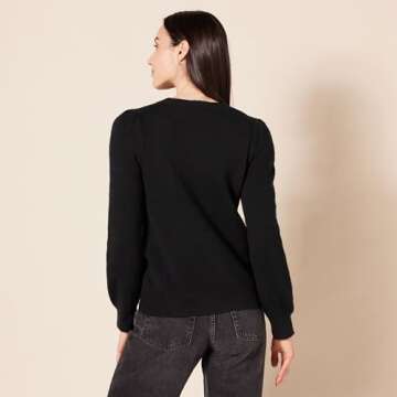 Stylish Women's Soft Touch Pleated Sweater - Cozy & Chic