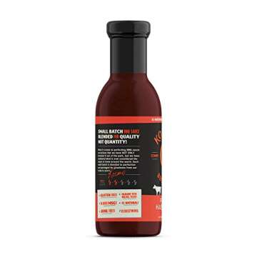 Kosmos Q Peach Habanero BBQ Sauce - 15.5 Oz Bottle for BBQ & Marinades w/Sweet and Spicy Flavor - Th...