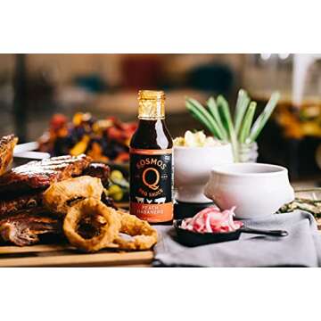Kosmos Q Peach Habanero BBQ Sauce - 15.5 Oz Bottle for BBQ & Marinades w/Sweet and Spicy Flavor - Thick Barbecue Sauce for Tender & Juicy Meat (Peach Habanero)