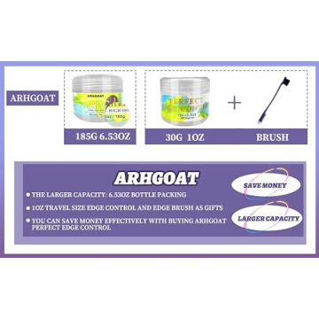 ARHGOAT Edge Control Ultra Hold No Flakes Natural Formula